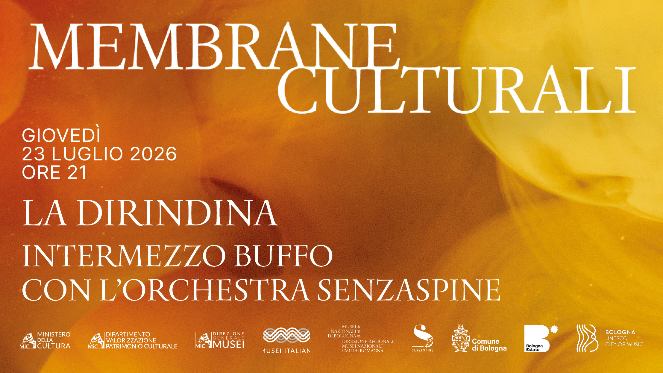 Membrane culturali LA DIRINDINA  Intermezzo buffo con l’Orchestra Senzaspine
